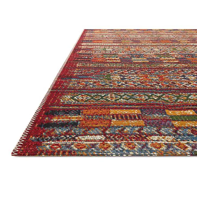Kirklands Home Red Multicolor Southwestern Outdoor Area Rug, 7x11