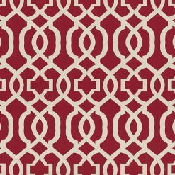 Clearance Kirklands Home Red New Geometric Outdoor Settee Cushion