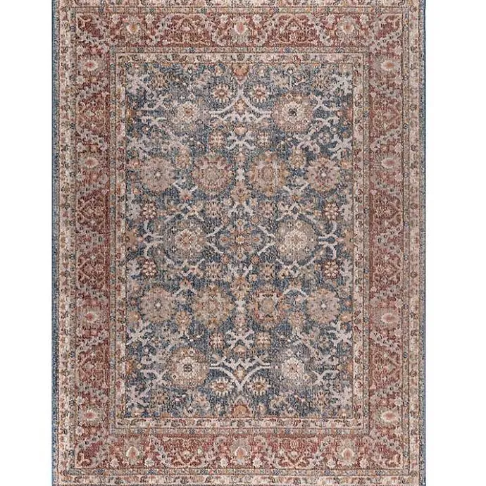 New Kirklands Home Red Persian Bordered Traditional Area Rug, 8x10