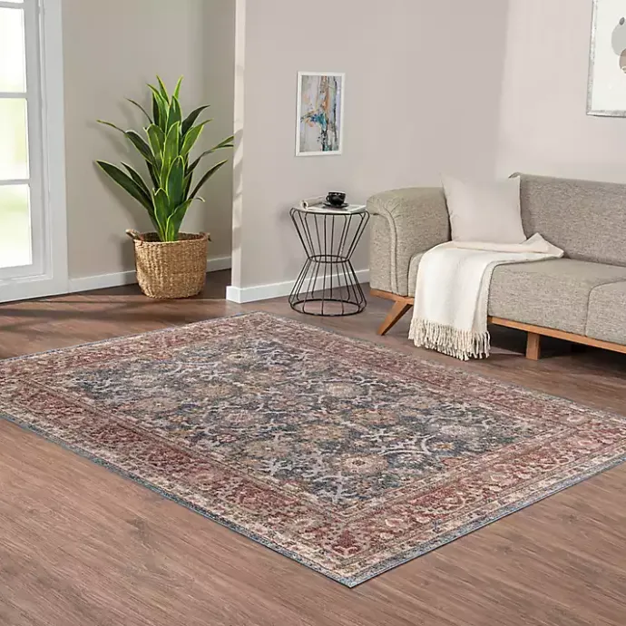 New Kirklands Home Red Persian Bordered Traditional Area Rug, 8x10