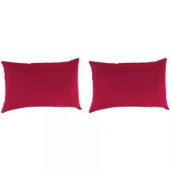 Clearance Kirklands Home Pompei Outdoor Lumbar Pillows, Set of 2 Red
