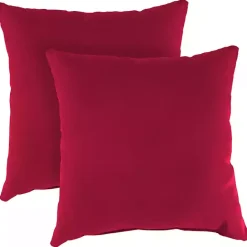 Kirklands Home Pompei Outdoor Pillows, Set of 2 Red