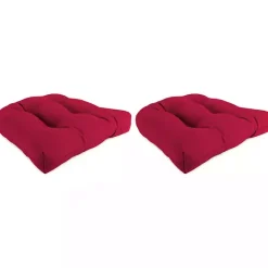 Outlet Kirklands Home Pompei Wicker Seat Outdoor Cushion, Set of 2 Red