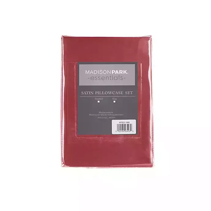 Best Kirklands Home Satin King 2-pc. Pillow Case Set Red