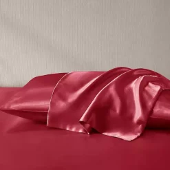 Best Kirklands Home Satin King 2-pc. Pillow Case Set Red