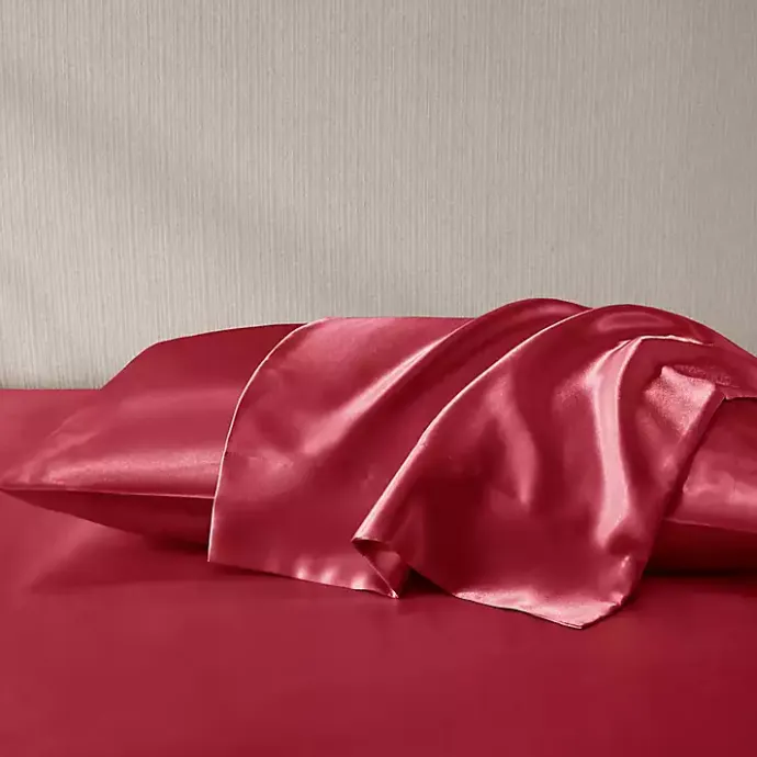 Best Kirklands Home Satin King 2-pc. Pillow Case Set Red
