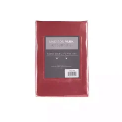 New Kirklands Home Satin Standard 2-pc. Pillow Case Set Red