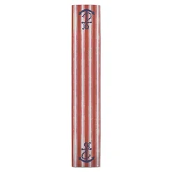 Hot Kirklands Home Red Stripes and Anchor Table Runner, 90 in.