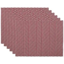 Best Kirklands Home Textu Twill Weave Placemats, Set of 6 Red