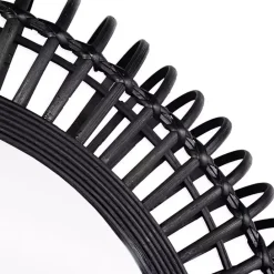 Online Kirklands Home Reina Black Bamboo Wall Mirror
