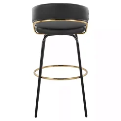 Clearance Kirklands Home Remy Swivel Bar Stools, Set of 2 Black