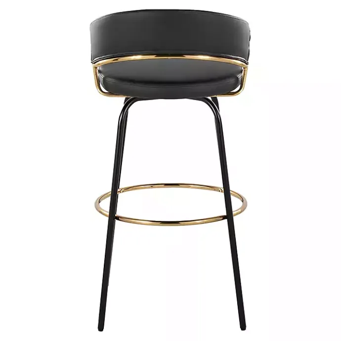 Clearance Kirklands Home Remy Swivel Bar Stools, Set of 2 Black