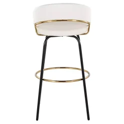 Outlet Kirklands Home Remy Swivel Bar Stools, Set of 2 White