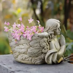 Hot Kirklands Home Resin Angel Planter