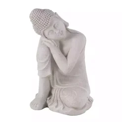 New Kirklands Home Resting Buddha Statue Gray