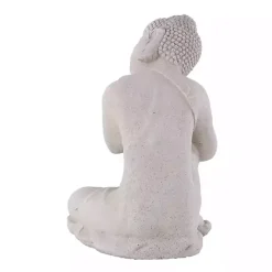 New Kirklands Home Resting Buddha Statue Gray