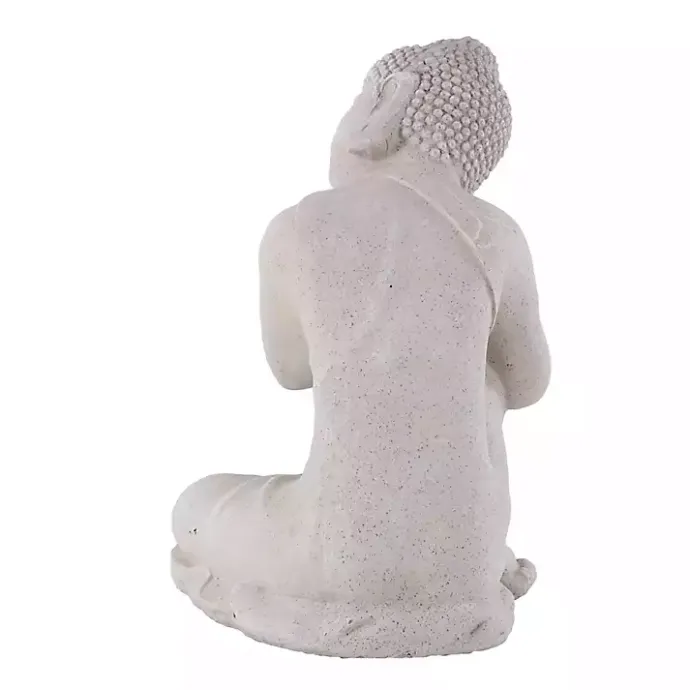 New Kirklands Home Resting Buddha Statue Gray