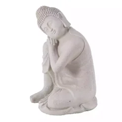 New Kirklands Home Resting Buddha Statue Gray