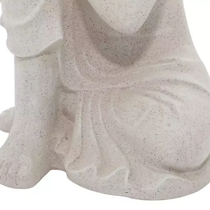 New Kirklands Home Resting Buddha Statue Gray