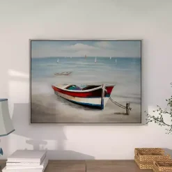 Online Kirklands Home Resting Rowboat Framed Canvas Art Print