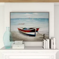 Online Kirklands Home Resting Rowboat Framed Canvas Art Print