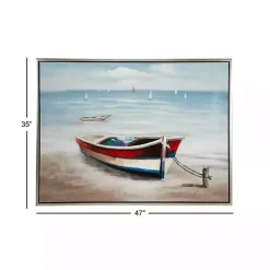 Online Kirklands Home Resting Rowboat Framed Canvas Art Print