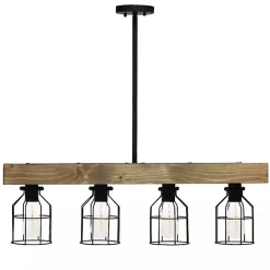Online Kirklands Home Restored Wood 4-Light Pendant Light