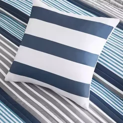 New Kirklands Home Reversible Stripes 5-pc. Full/Queen Quilt Set