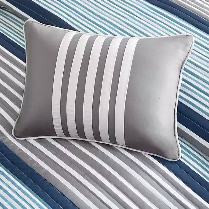 New Kirklands Home Reversible Stripes 5-pc. Full/Queen Quilt Set