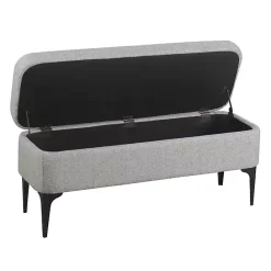 Outlet Kirklands Home Ricardo Woven Storage Bench Gray