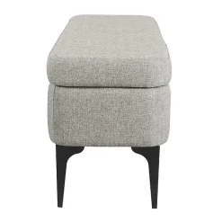 Outlet Kirklands Home Ricardo Woven Storage Bench Gray