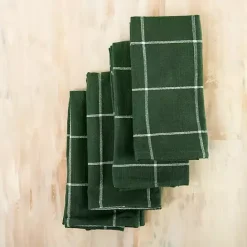 Hot Kirklands Home Robby Forest Napkins, Set of 4 Green