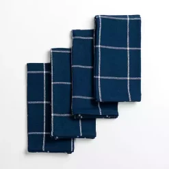 Discount Kirklands Home Robby Navy Napkins, Set of 4 Blue