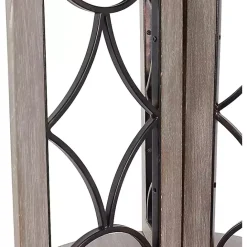 Kirklands Home Roberta Wood Decorative Metal Accent Table Gray