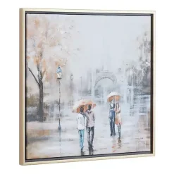 Hot Kirklands Home Romantic Rainy Paris Transitional Framed Wall Art