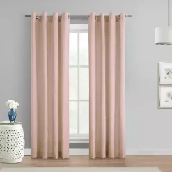 Clearance Kirklands Home Rose Crinkle Harmony Curtain Panel, 63 in. Pink