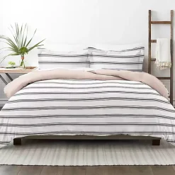 Outlet Kirklands Home Rose Pink Echo Stripe 2-pc. Twin Duvet Cover Set