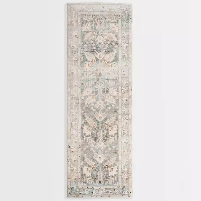 Discount Kirklands Home Rosette Denim Runner