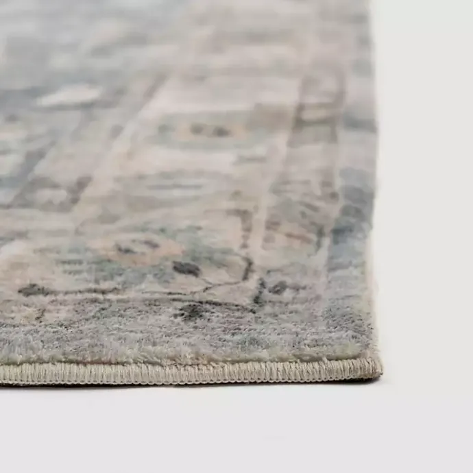 Online Kirklands Home Rosette Dusty Aqua Area Rug, 5x7