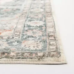 Outlet Kirklands Home Rosette Green and Ivory Area Rug, 5x7