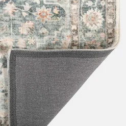 Outlet Kirklands Home Rosette Green and Ivory Area Rug, 5x7