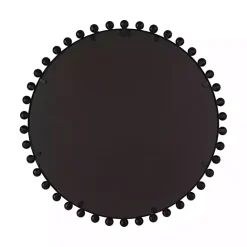 Sale Kirklands Home Round Black Beaded Metal Wall Mirror