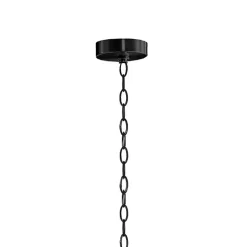 Discount Kirklands Home Round Iron Ornate Pendant Light Black