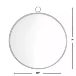 Clearance Kirklands Home Round Metal Mirror with Ring Black