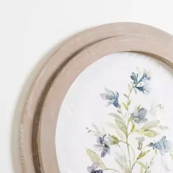 New Kirklands Home Round Blue Florals II Framed Art Print