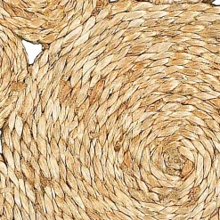 New Kirklands Home Round Braided Natural Jute Placemats, Set of 2 Tan