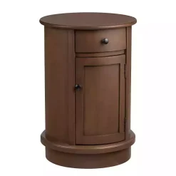 Clearance Kirklands Home Round Beckly Accent Table Brown