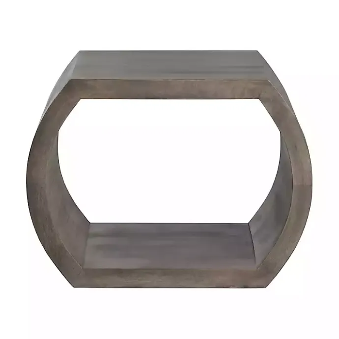 Sale Kirklands Home Round Open Side Table Brown