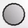 New Kirklands Home Round Catorina Black Wavy Wall Mirror