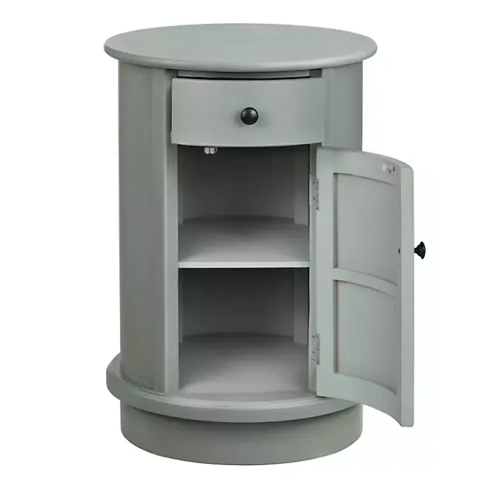 Clearance Kirklands Home Round Beckly Accent Table Gray